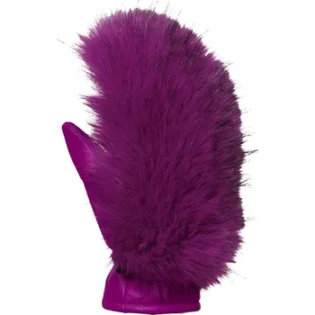 Dámské lyžařské rukavice Goldbergh Hill Faux Fur Viola