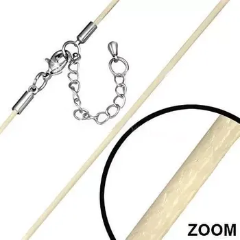 Řetízek Módní řetízek béžový 27 (Řetízky bižuterie, šňůrka)