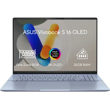 Notebook ASUS Vivobook S16 S5606CA-OLED142W Mist Blue celokovový S5606CA-OLED142W