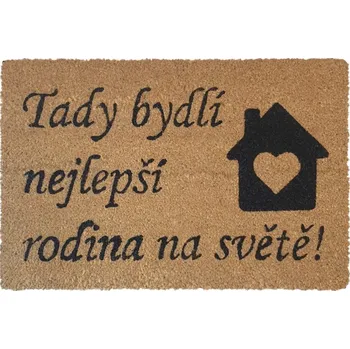 Spoltex kusová rohožka Nejlepší rodina rozměr 40 x 60 cm