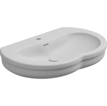 Umyvadlo Umyvadlo Time keramické, bílé matné, 75x51 cm, TILAV75001