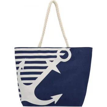 Kabelka Dámská kabelka přes rameno modro/bílá - Bellugio Vieneta bílá