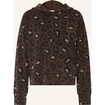 Dámská mikina Milano Italy Dámská Mikina S Kapucí, hnědá / černá, 40