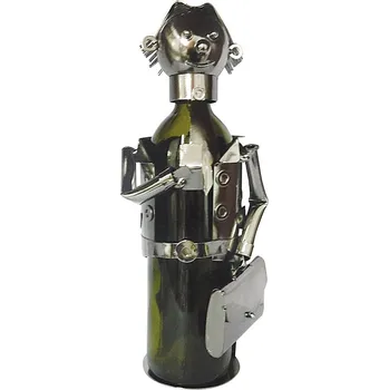 Stojan na víno Kovový stojan na víno, motiv manažer