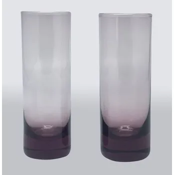 Sklenice Odlivky fialové, sada 12 ks