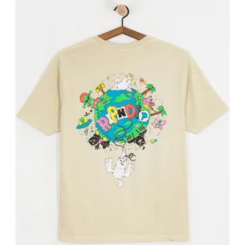 Pánské tričko RipNDip Nerm World (sand) M, béžová
