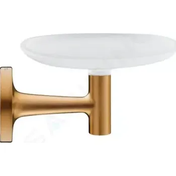 Mýdlenka Duravit Starck T Mýdlenka s držákem, matné sklo/kartáčovaný bronz, 0099330400