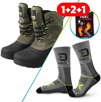 Rybářské oblečení Boty Delphin Gator Velikost 43 + 2x Termo Ponožky Delphin ArktiX + Ohřívač