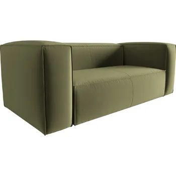 Pohovka Cosmopolitan Design Zelená sametová dvoumístná pohovka Mackay 150 cm