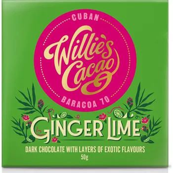 Cukrovinka Willie’s Cacao Ginger Lime