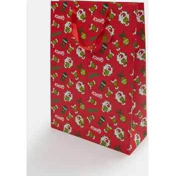 Dárková taška Sinsay - Dárková taška Grinch - červená - 400FX-33X - 400FX-33X-ONE