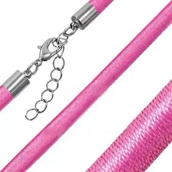 Náhrdelník Módní šňůrka pink 61 (Růžová módní šňůrka na krk)