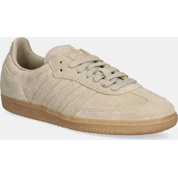 Pánská obuv Semišové tenisky adidas Originals Samba OG béžová barva, JI3210 80X, EUR 46 2/3