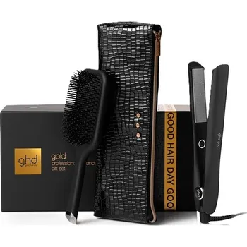 Kosmetika ghd Vlasovy-styling Zehlicky-vlasudárková sada gold styler 1x gold® style + the all-rounder - lopatkový kartáč sáček na tepelnou ochranu 1 Stk. (4&nbsp;412,00 Kč / 1 ks.)