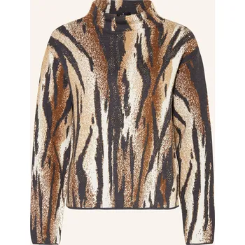 Dámský svetr Monari Dámský Svetr S Ozdobnými Kamínky, tmavě šedá / hnědá /...