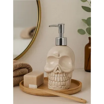 Dávkovač mýdla Sinsay - Dávkovač mýdla ve tvaru lebky - krémová - 845GN-01X - 845GN-01X-ONE