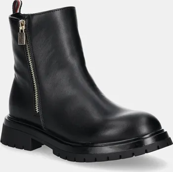 Dámské kozačky Dětské boty Tommy Hilfiger černá barva, T3A5-33566 T3A5.33566. 99X, EUR 37