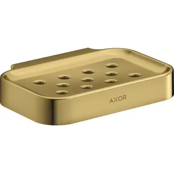 Mýdlenka Axor Universal Circular Mýdlenka s držákem, leštěný vzhled zlata, 42805990