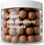 Vilgain Lískové ořechy v čokoládě –⁠ ručně sbírané ořechy zalité vrstvou čokolády, bez leštících látek, vyráběno v malých šaržích pro maximální čerstvost - mléčná čokoláda 250 g