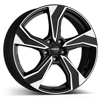 Alu kolo DEZENT KB Dark Black/Polished 7.5x18 5x112 ET45.5 66.6