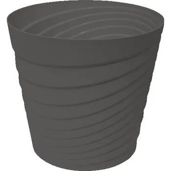 Květináč Květináč antracit Gardino SWING pr. 40 cm