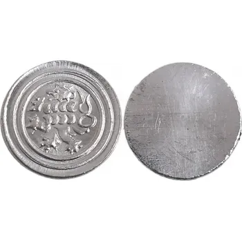 Mincovna Dukát Husitský peníz s českým lvem (15. století), jednostranná mince (cín,15,6 mm)