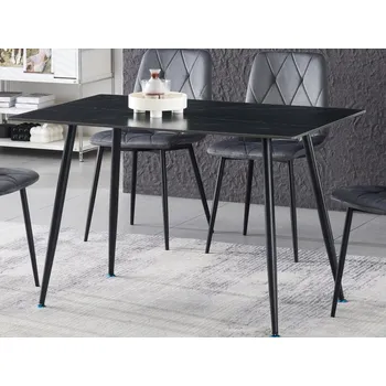 Jídelní stůl Jídelní stůl Agne 120x80 cm, černý mramor