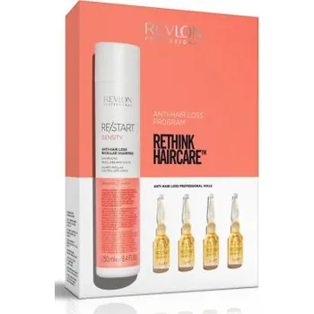 Šampon Revlon Professional RE/START Density SET Šampon 250 ml + Ampule 12×5 ml – proti vypadávání vlasů „SET – Posilující šampon a ampule proti vypadávání vlasů – RE/START Density“