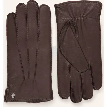 Módní doplněk Roeckl Pánské Kožené Rukavice Klassiker, tmavě hnědá, 9,5