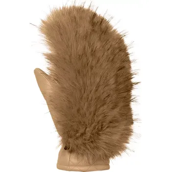 Dámské lyžařské rukavice Goldbergh Hill Faux Fur Caramello