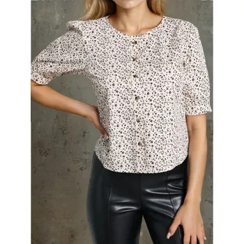 Dámská halenka Sinsay - Bavlněná halenka na knoflíky - vícebarevná - 238FI-MLC - 238FI-MLC-M