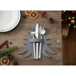 Vánoční prostírání pod příbory LORRE - ŠEDÁ 1 ks | 23 cm | 835914