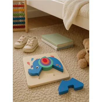 Puzzle Sinsay - Dřevěné puzzle - modrá - 744HH-55X - 744HH-55X-ONE