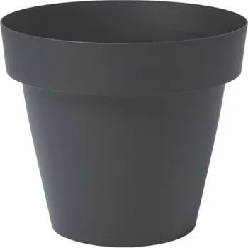 Květináč Květináč antracit Gardino MELROSE pr. 40 cm / výška 34 cm