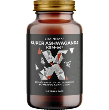 Doplněk stravy BrainMax Super Ashwagandha extrakt KSM-66® ks: 50 kapslí