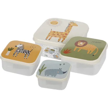 EH Excellent Houseware Sada svačinových boxů pro děti, 4 kusy