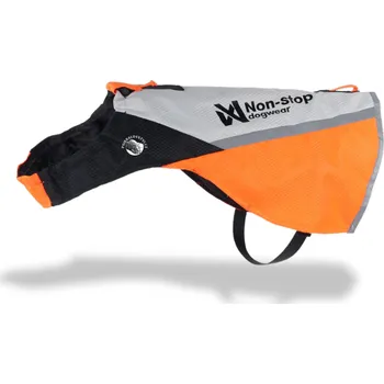 Obleček pro psa Non-stop Dogwear Reflexní vesta Plášť Protector Cover 2.0 Oranžovo-šedá Velikost: XS