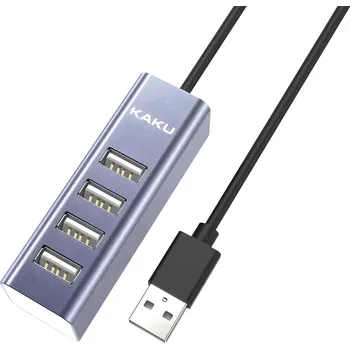 USB hub Kaku HUB adaptér KSC 383 Yilian USB na 4x usb Šedá