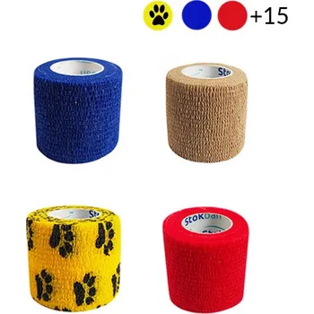 Stokban elastický samolepicí obvaz (5 cm x 4,5 m) maskáčová zelená