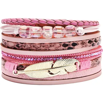 Náramek IZMAEL Náramek FE 18311 Růžová KP18311