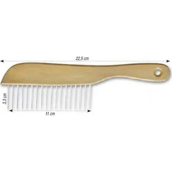 Kartáč pro zvířata ChD Hřeben pro pudly 18 zubů 22,5 x 3,8 cm