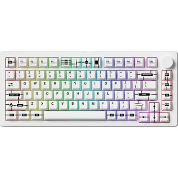 Klávesnice Akko Monsgeek M1 V5 Keycap Runner 6975351385820 Bílá