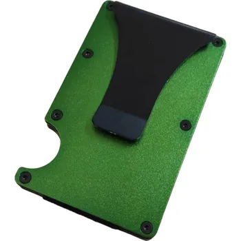 Peněženka Kovové pouzdro na karty Zelená