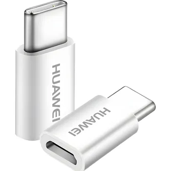 Huawei Originál MicroUSB na USB C Adaptér Bílá