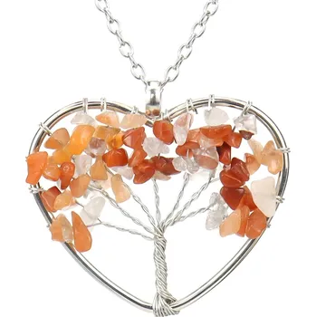 Náhrdelník IZMAEL Náhrdelník Tree Heart Oranžová KP28415