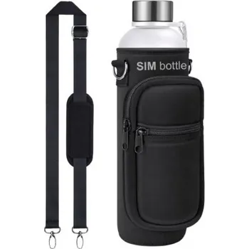 Shaker Sim bottle Pouzdro - černé + Sleva 3 % pro registrované