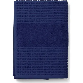 Tmavě modrá froté osuška z Bio bavlny 70x140 cm Check – JUNA ID_1807828