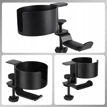 Věšák STOJAK NA SŁUCHAWKI UCHWYT NA HRNEK VĚŠÁK NA STŮL HLINÍKOVÝ STOLNÍ