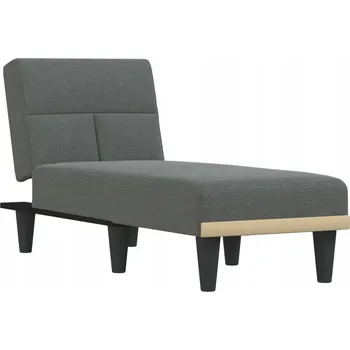 Pohovka Rozkládací lenoška tmavě šedá 55x140x70 cm