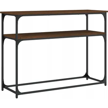 Konferenční stolek Konzolový stolek z dřevěného materiálu 100x35,5x75 cm, hnědý